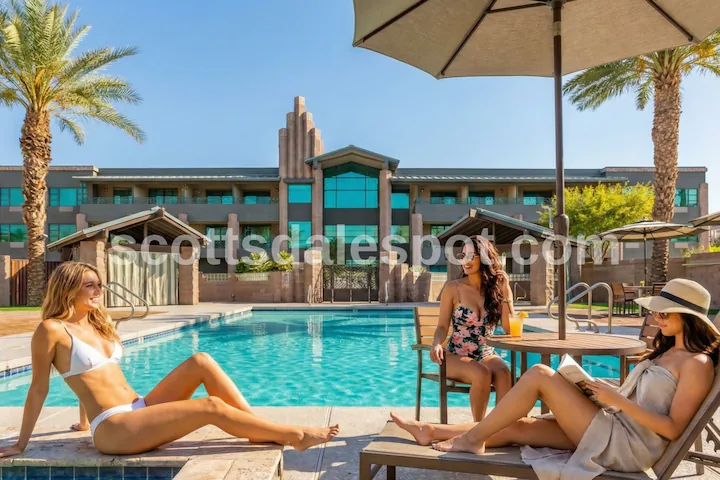 best western plus sundial scottsdale old town budget hotel free breakfast pool girls