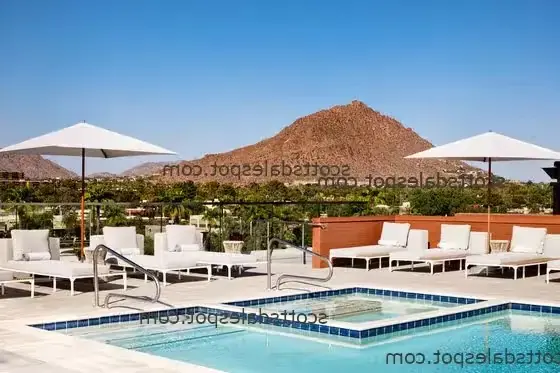 canopy by hilton scottsdale old town rooftop pool bar camelback mountain sunset views arizona