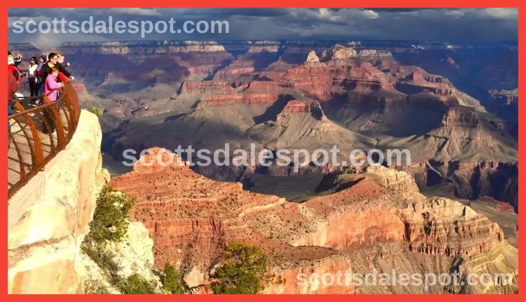day trip to grand canyon from scottsdale arizona south rim mather point lookout