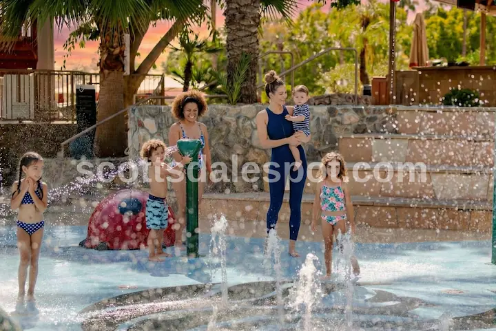 The Phoenician Scottsdale luxury family resort with tiered pools and Funicians kids club activities