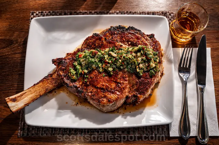 Bourbon and Bones Chophouse Scottsdale extensive bourbon whiskey bar selection