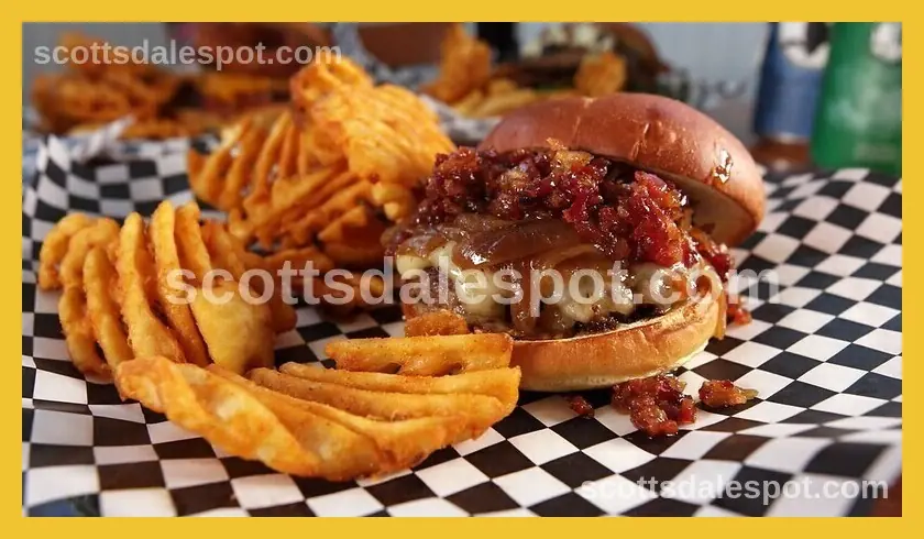 Retro fifty style diner Happy Hamburgers Scottsdale voted best cheeseburger Arizona
