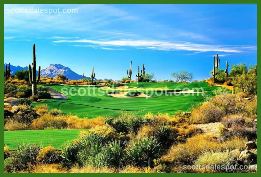 Troon North Pinnacle golf course North Scottsdale championship golf fairway granite boulders Sonoran Desert Arizona