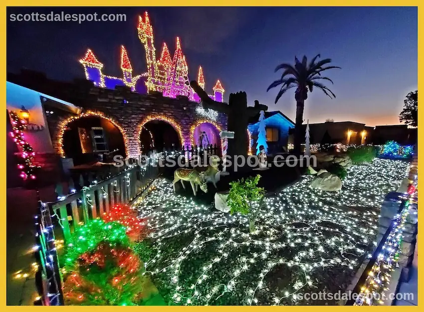 scottsdale private home mega christmas lights display 265000 pyrotechnics