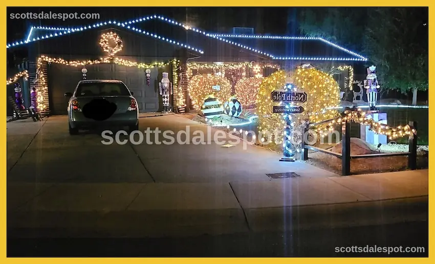 scottsdale neighborhoods christmas lights displays free 150000 lights