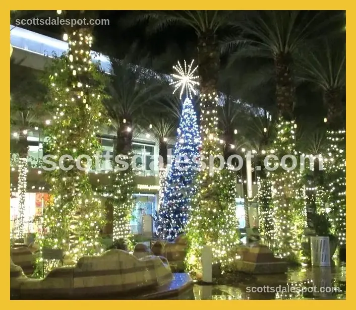 scottsdale quarter christmas lights santa social free shopping