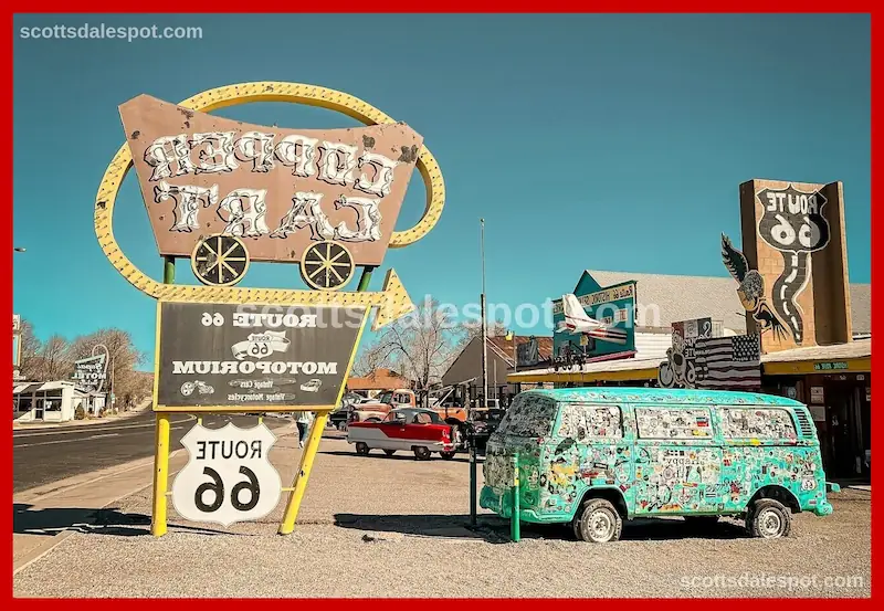 Food vendors and concession stands at outdoor automotive event