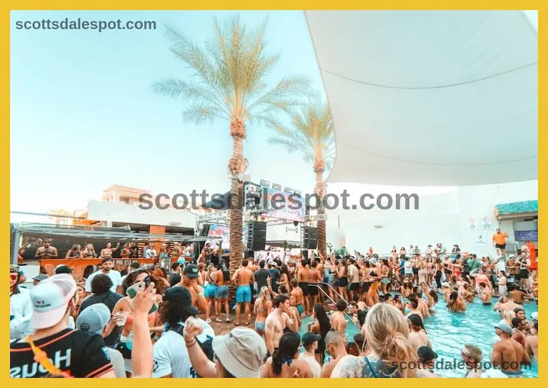 maya day club scottsdale bachelorette pool party cabanas dj vegas style