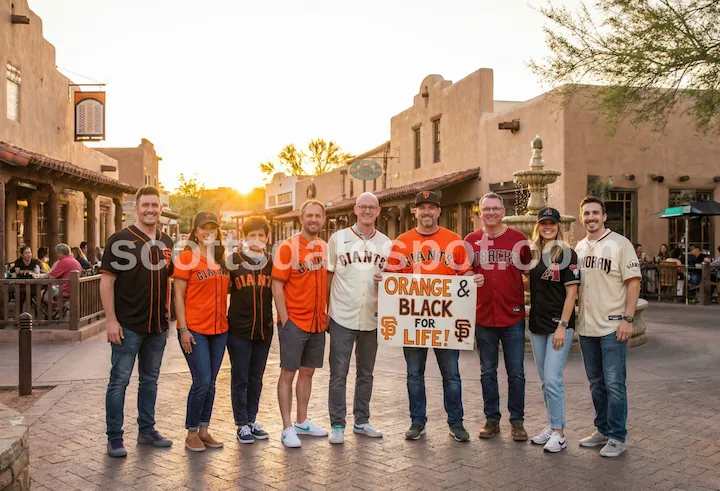 Old Town Scottsdale hotels near Scottsdale Stadium spring training walkable accommodations fans smiling