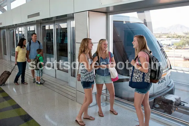 PHX Sky Train to Rental Car Center Phoenix Airport all 13 rental companies