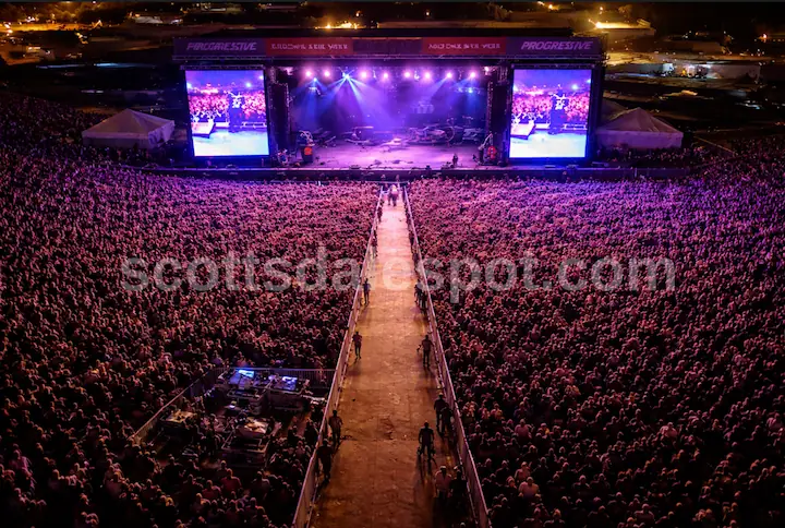 Arizona Bike Week concert lineup RockYard stage at WestWorld Scottsdale with live band performing