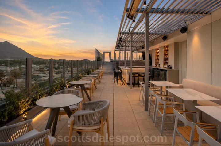 cielito rooftop bar restaurant scottsdale old town ac hotel agave cocktails camelback views
