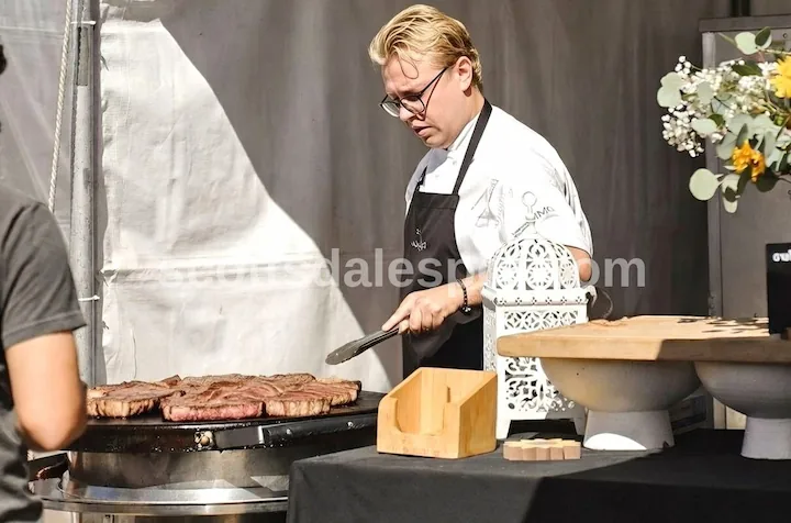 devour phoenix 2026 tasting stations chefs preparing food botanical garden arizona culinary steak