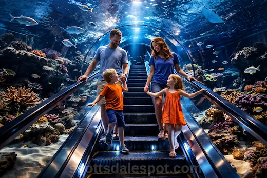 OdySea Aquarium Scottsdale shark tunnel family kids attraction Arizona Boardwalk largest Southwest