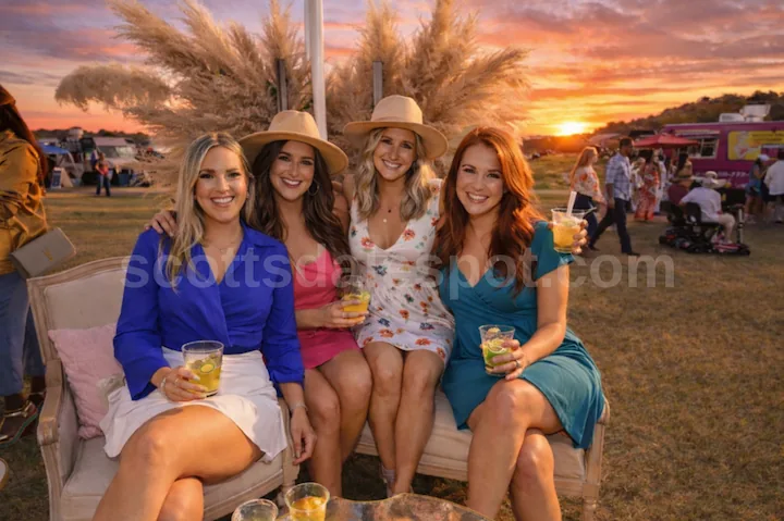 Polo Party WestWorld Art and Wine Experience with Arizona wineries Bentley Championships girls