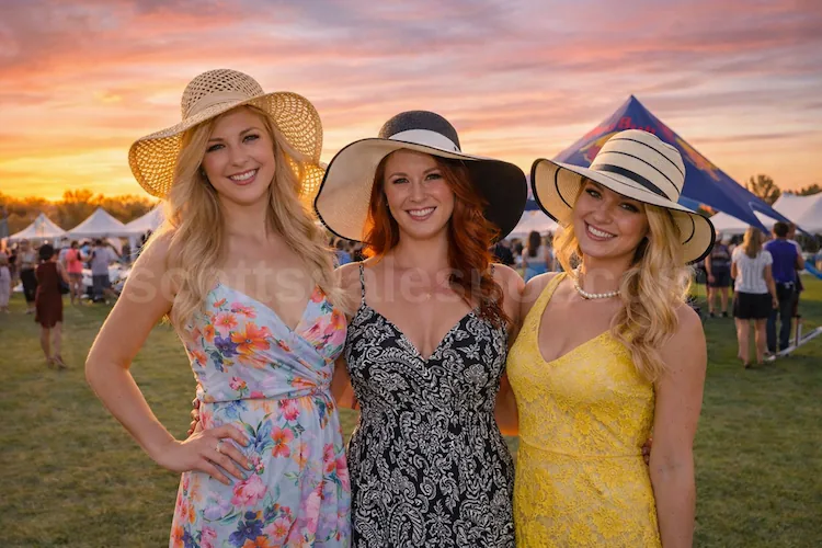 Scottsdale Polo Party at WestWorld luxury event with polo match and crowd Bentley Championships