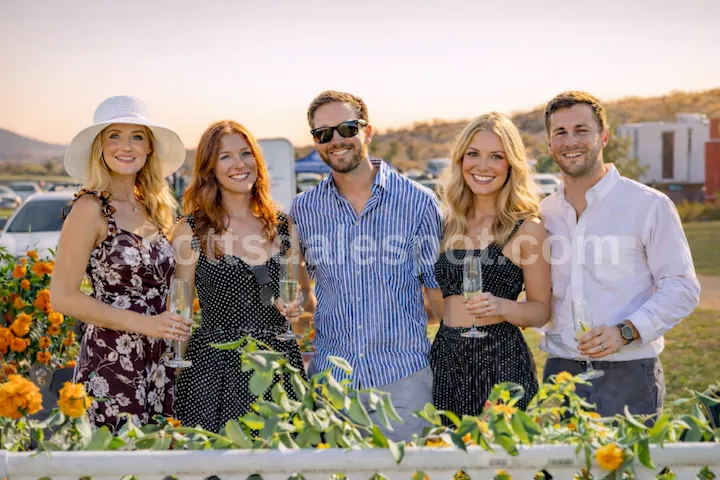 Scottsdale Polo Party outdoor elegant dress code with hats and sundresses