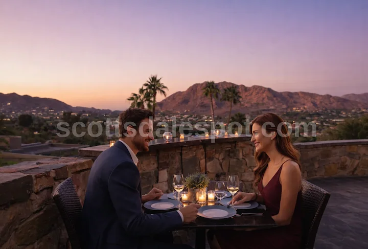 scottsdale nightlife bars restaurants old town evening weekend romantic dinner couple