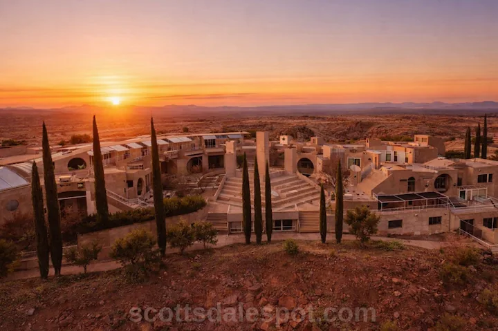 Arcosanti experimental city Arizona architecture Star Wars inspiration