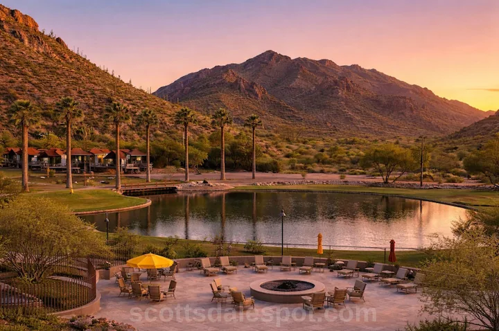 Castle Hot Springs natural mineral hot springs pool Arizona all-inclusive resort night stars