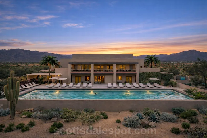 Civana Wellness Resort Carefree Arizona infinity pool Sonoran Desert mountain views spa near Scottsdale