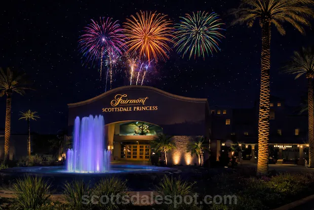 Fairmont Scottsdale Princess Fourth of July Freedom Fest with vintage air show and fireworks