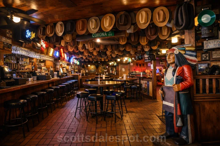 Handlebar J country bar with live music and BBQ in Scottsdale AZ