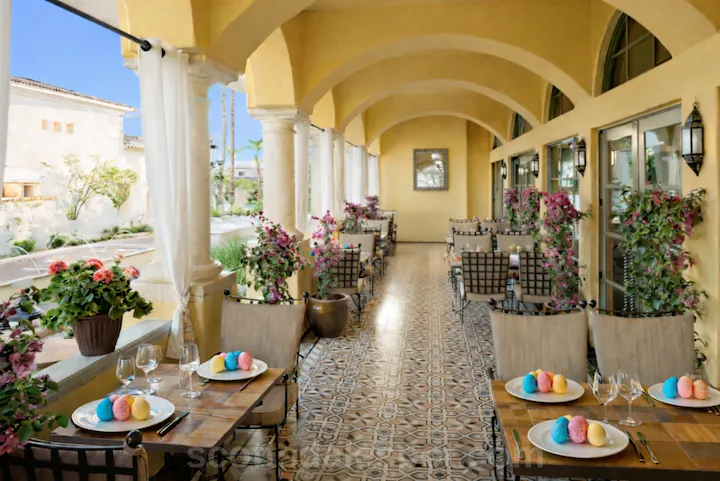 Omni Scottsdale Montelucia Spanish style Easter brunch at Prado restaurant