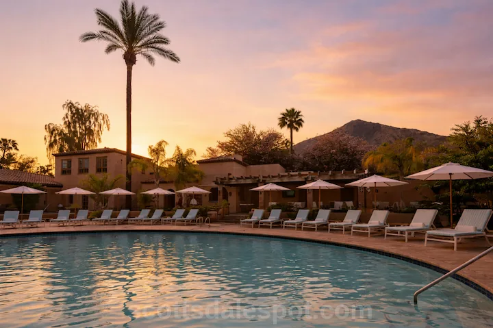 Royal Palms Resort 1929 Spanish Colonial courtyard with fountain - couples retreat Scottsdale az romantic