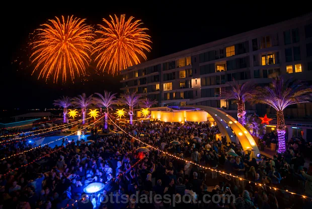 W Scottsdale Splash and Sparklers rooftop pool party July 4th Old Town