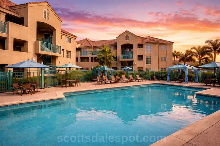 canal convergence waterfront pool hotel resort scottsdale az old town