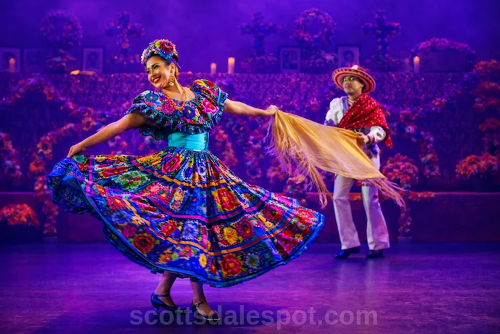Scottsdale Día de los Muertos ofrenda altar at Civic Center Arizona Halloween Mexican Folk Ballet