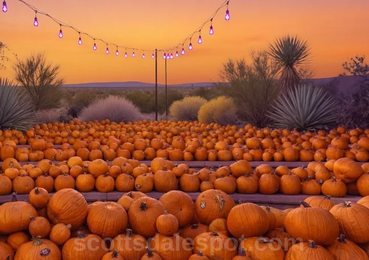 Strange Garden at Desert Botanical Garden Scottsdale Arizona Pumpkin Fest