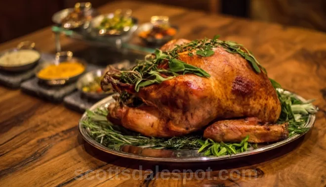 Talavera restaurant Four Seasons Troon North Thanksgiving dinner terrace Pinnacle Peak views