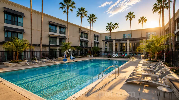Scottsdale hotels resort pool area ideal base for families attending xfinity US Gymnastics Championships in Phoenix August