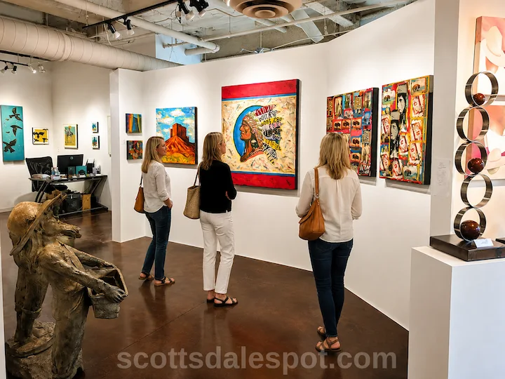 Xanadu Gallery scottsdale blown glass sculpture impressionist art az
