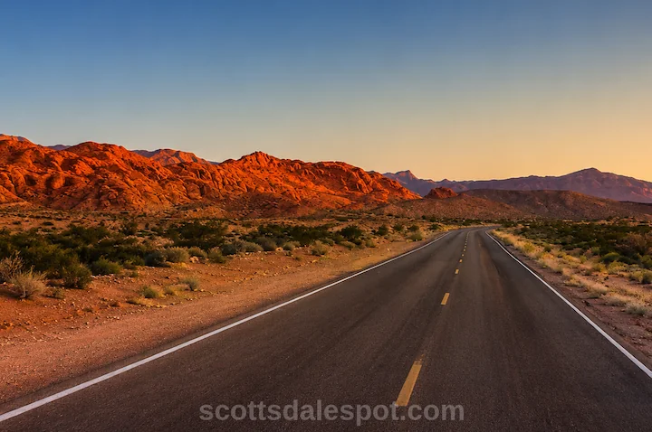 Scottsdale to Las Vegas drive time and distance map route