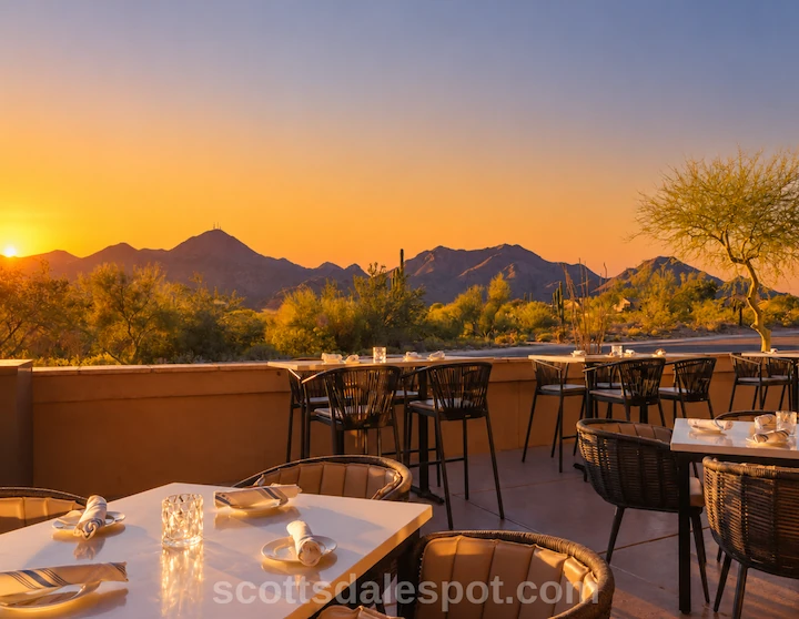 best restaurants in Scottsdale with a view sunset mountain panorama